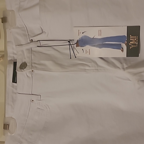 YMI High Rise Flare White Jeans - Picture 2 of 7